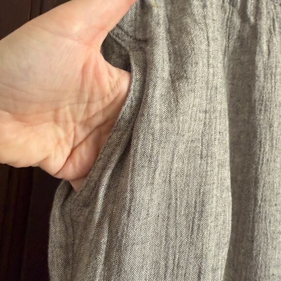 POETRY | Linen Cotton Blend Crinkle Gauze Relaxed Tapered Pant | Size 18 - Picture 6 of 8